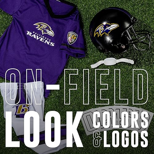 Miniatura 242 de Franklin Sports - Conjunto de uniforme de la NFL para niños y niñas; uniforme de fútbol americano juvenil, incluye casco, camiseta y pantalones
