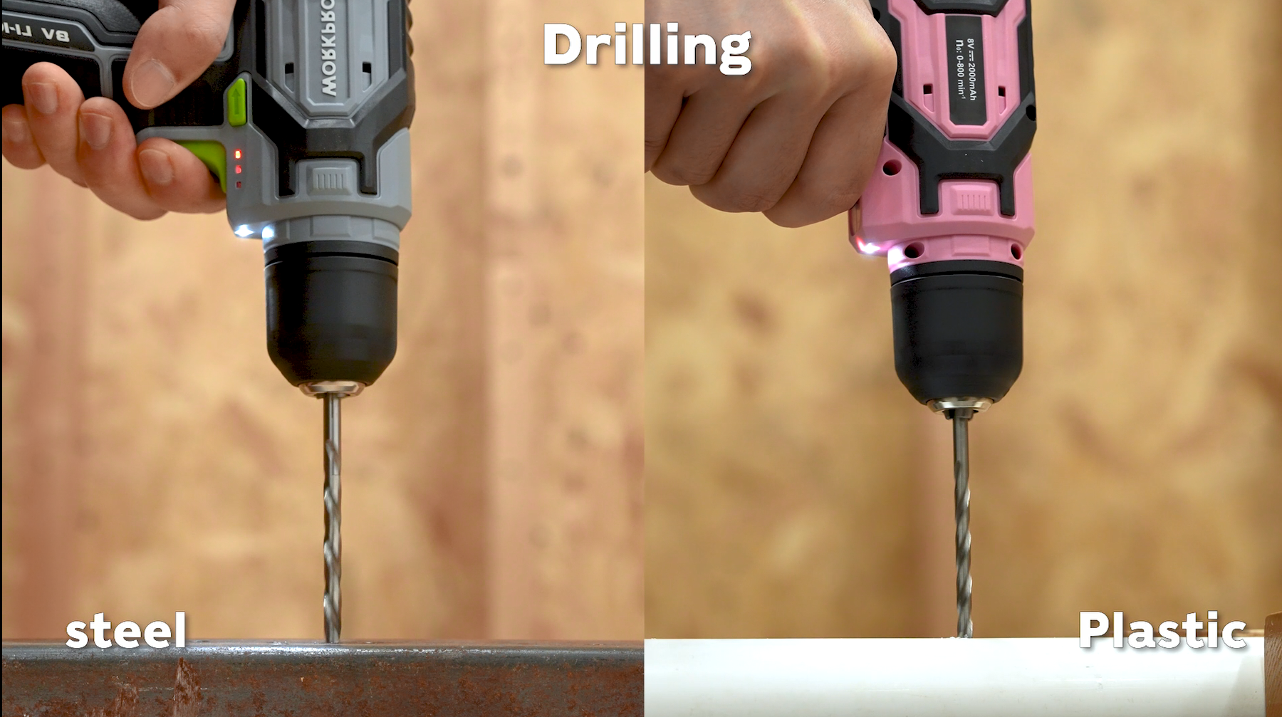 Amazon.com: WORKPRO Pink Cordless Drill Set, 8V Impact Drill