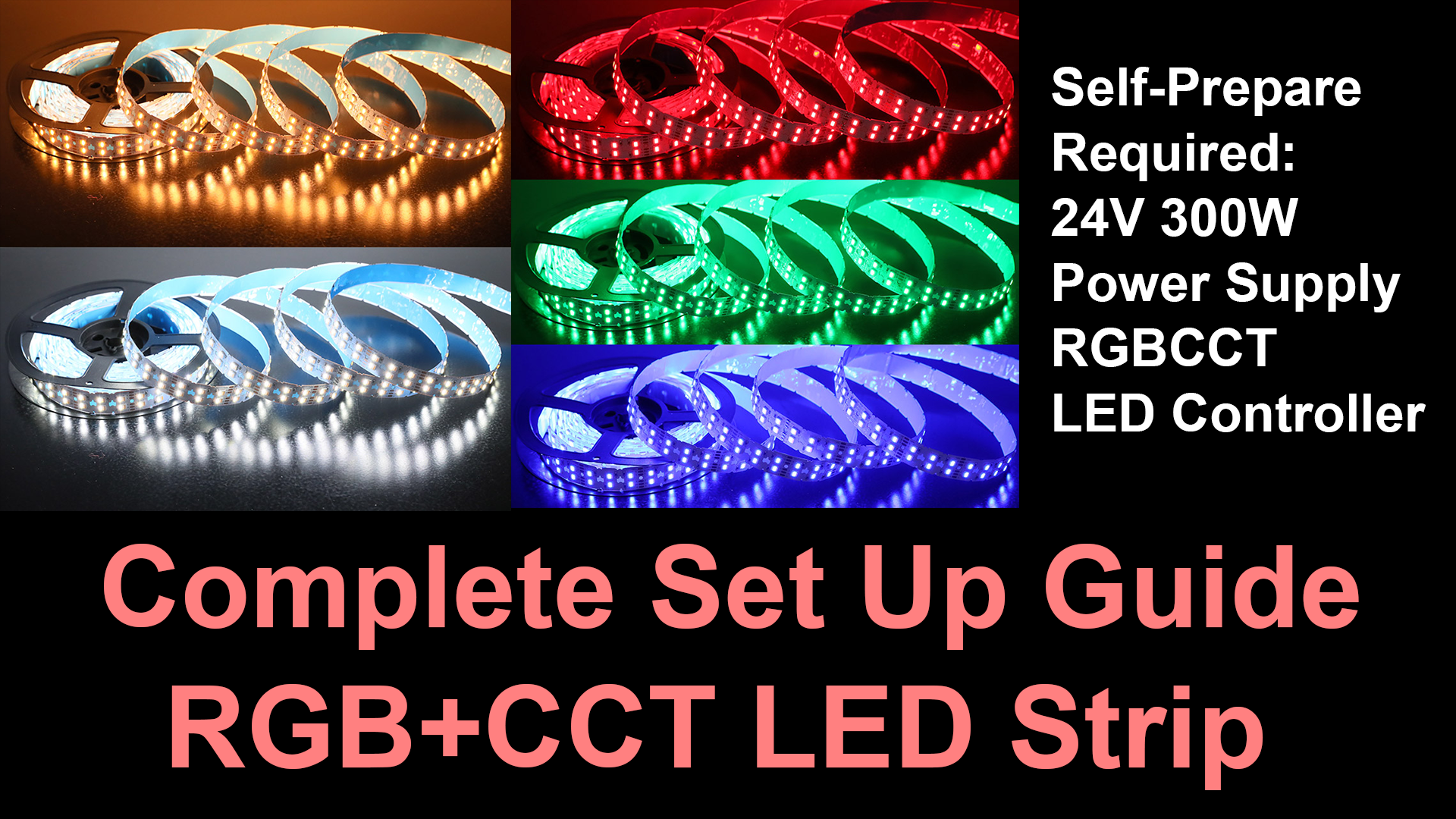 Amazon.com: Bright Double Row Bendable RGBCCT 5in1 LED Strip 24V