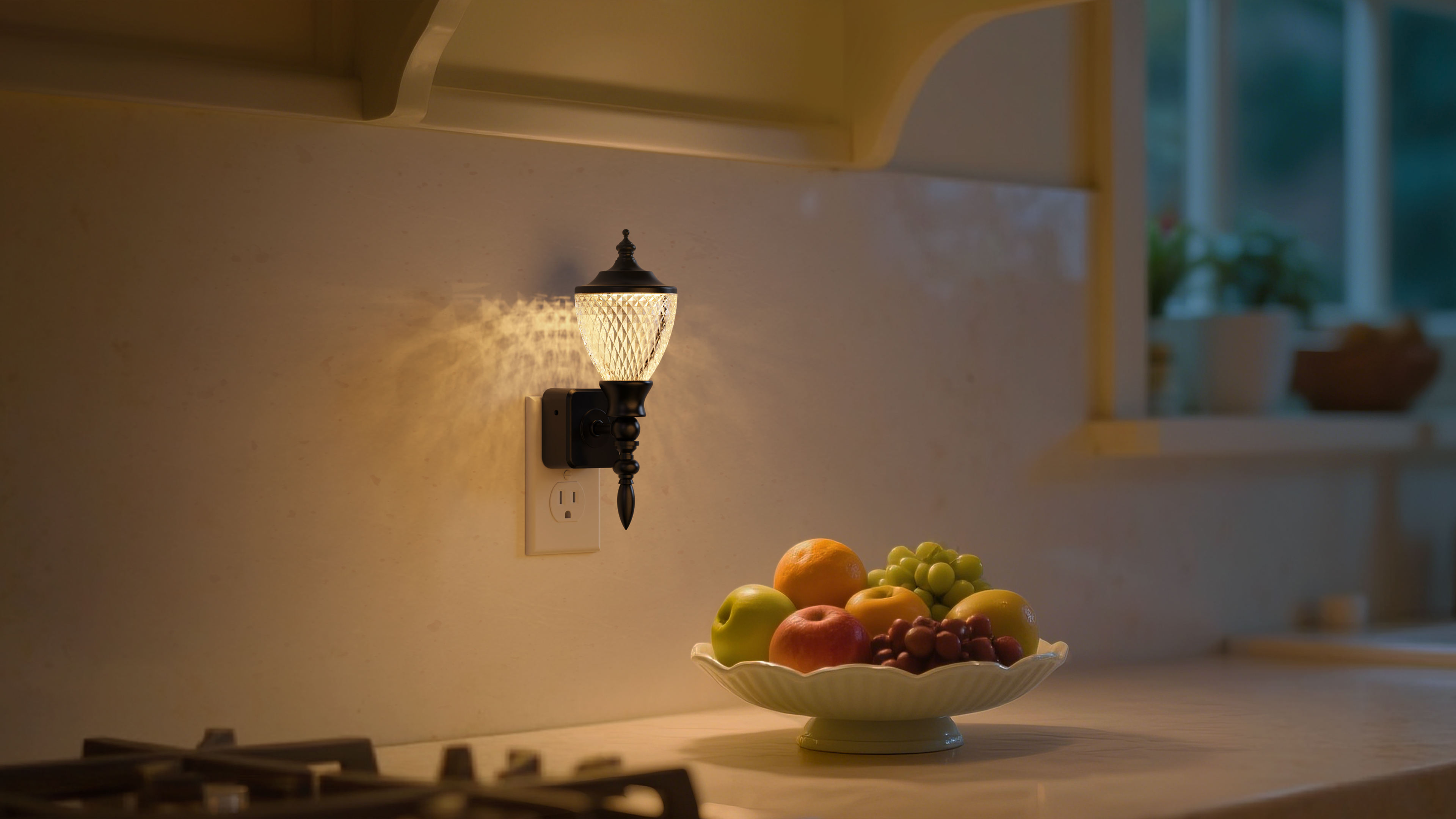 Image of L LOHAS LED Night Lights Plug into Wall,Vintage Night Light Dimmable 3000K | Dusk to Dawn Sensor,Soft White,Rotating Plug in Nightlight,Acrylic Industrial Classic Pillar Lamp,Farmhouse Stairways Hallway