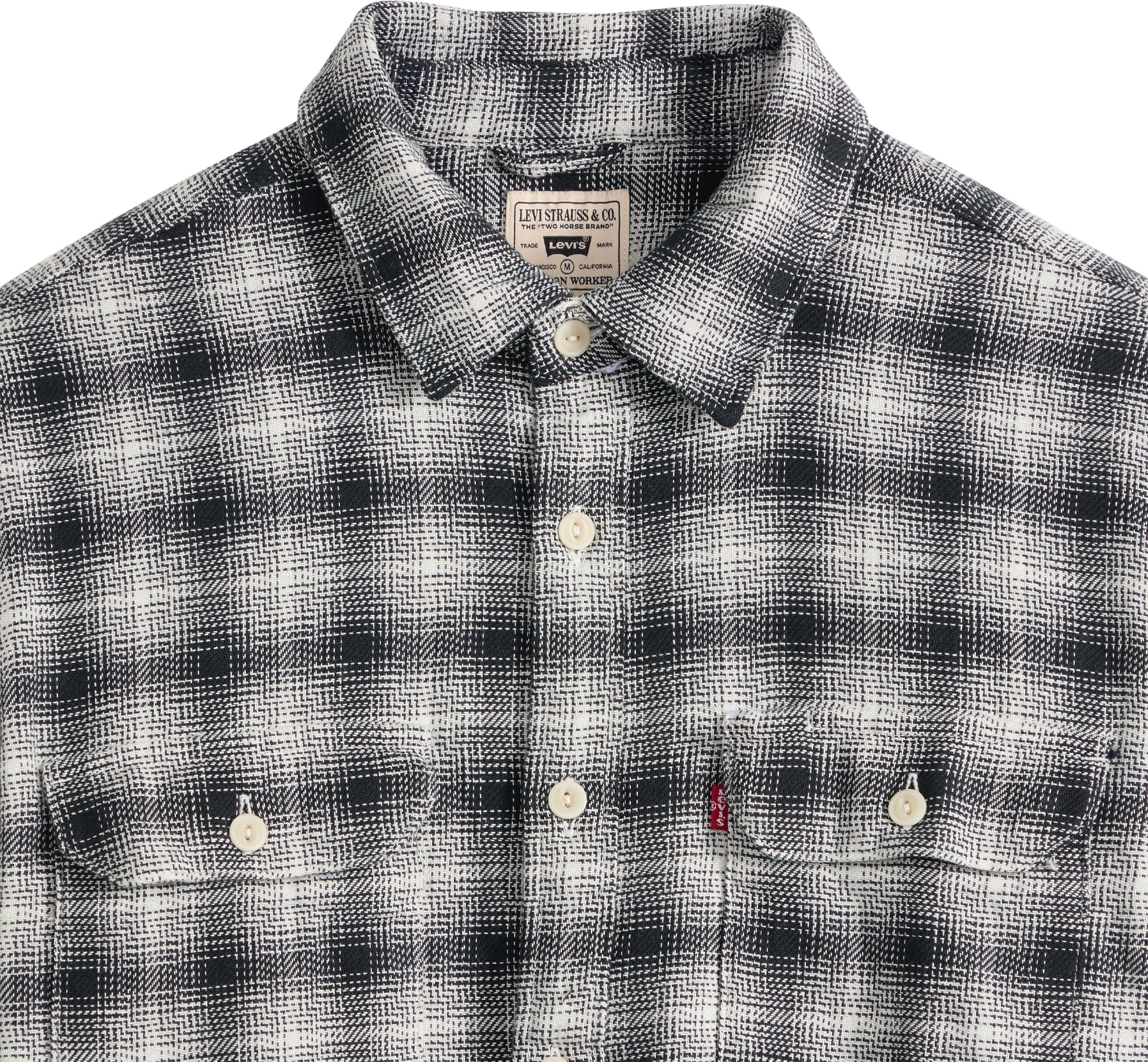 Levi's Uomo Camicia in Jeans Jackson Worker in Cotone con Taschini sul Petto