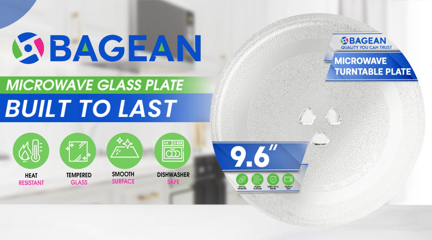 Amazon.com: Small Microwave Plate Replacement 9.6 Inch Fits
