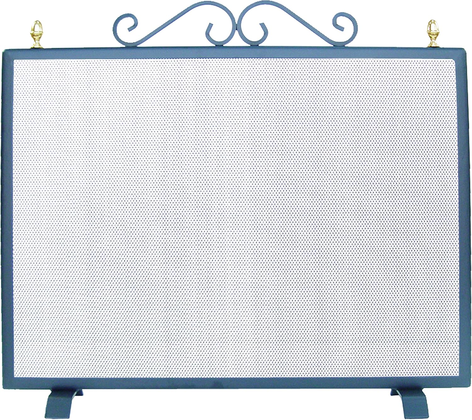 Pare-étincelles Cheminée En Fer Forgé – 90 X 50 Cm, à Coin, Neuf