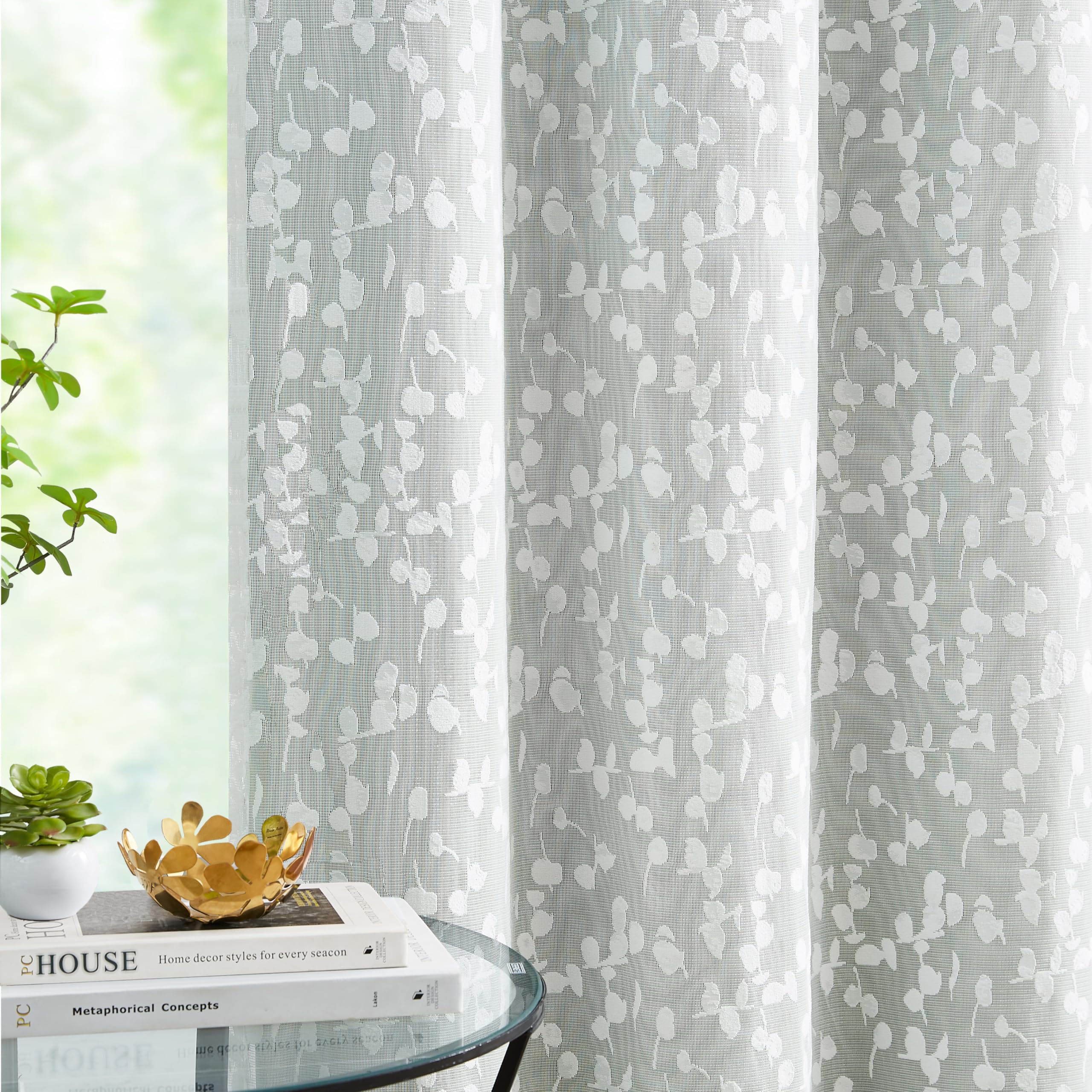 Amazon｜Jubilantex グリーンミックスマッチカーテンセット リーフ