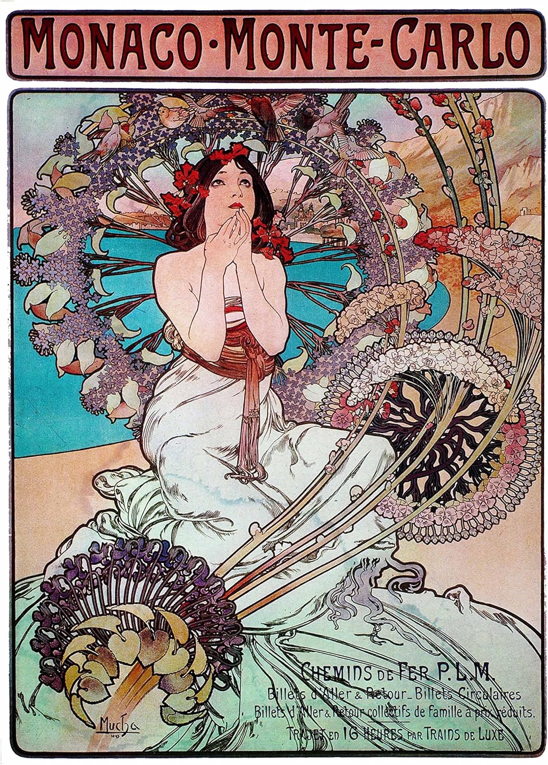 Decorative Art Nouveau Reprint: Alphonse Mucha ~ BEAUTIFUL WOMEN IN ADVERTISING (8"×10" print, Set of all 6 Styles)