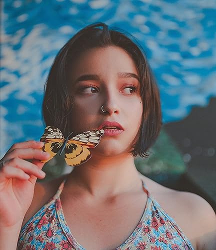 Miniatura 2 de Small Thin Gold or Sterling Silver Nose Ring Hoop for Women, Adjustable with Stopper (Sterling Silver, 7-8mm  20 gauge)