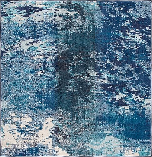 Miniatura 41 de SAFAVIEH Colección Madison - Alfombra decorativa de 4 x 6 pies, rojo y marfil, diseño moderno boho abstracto, no desprende pelusa y fácil de cuidar,