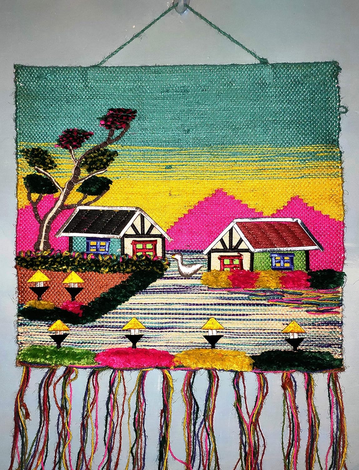 Home Decor Jute Tapestry Wall Hanging Landscape/Natural Scenery/Home