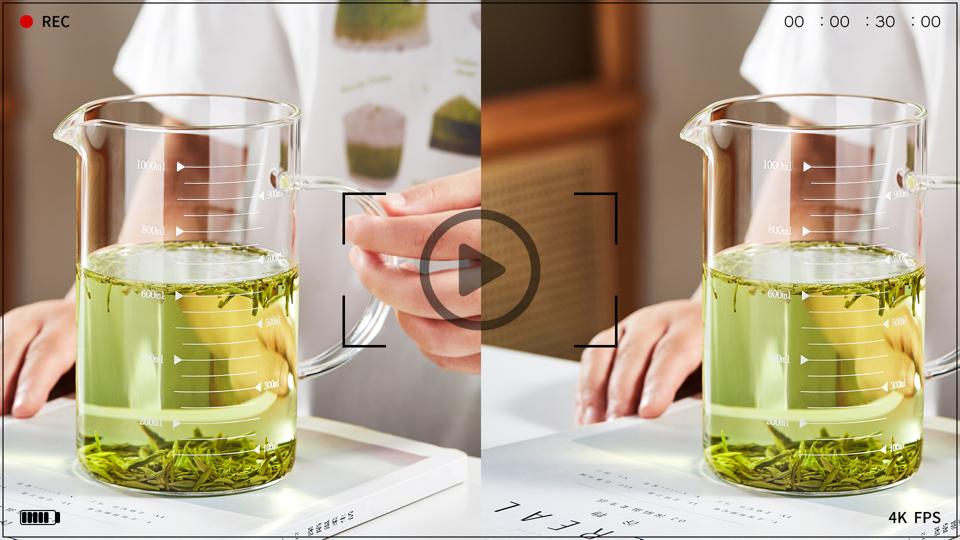 Amazon | ポカロティー 計量カップ 耐熱ガラス 1000ml おしゃれ 電子
