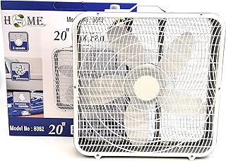 8062 Portable 3 speed box floor fan 20 Inches, quiet operation,125v