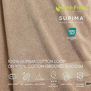 Lacoste Heritage 100% Supima Cotton Wash Cloth, Sand, 13" x 13" Highly Absorbent & Quick Drying, Premium Super Soft Bath Towel, Bathroom Essential, Gift for All Occasions, Machine Washable