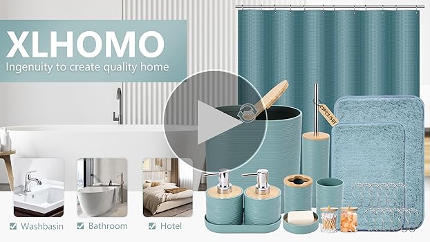 置物 pluie PIEDRA blue Amazon.com: XLHOMO Resin Navy Blue Bathroom Accessories Set