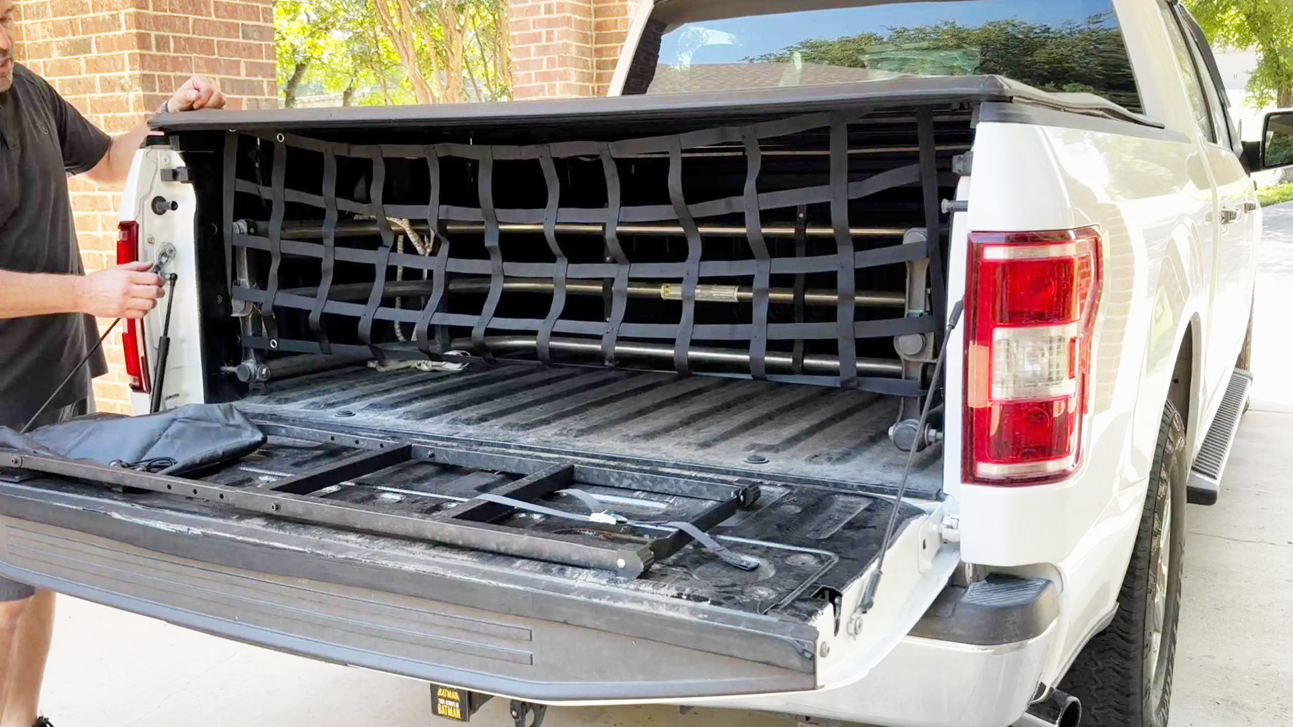 Heavy Duty Tailgate Net For Trucks & SUVs – 54”x17.7” Cargo Bed Extender With Adjustable Straps, 1500 Lb Capacity