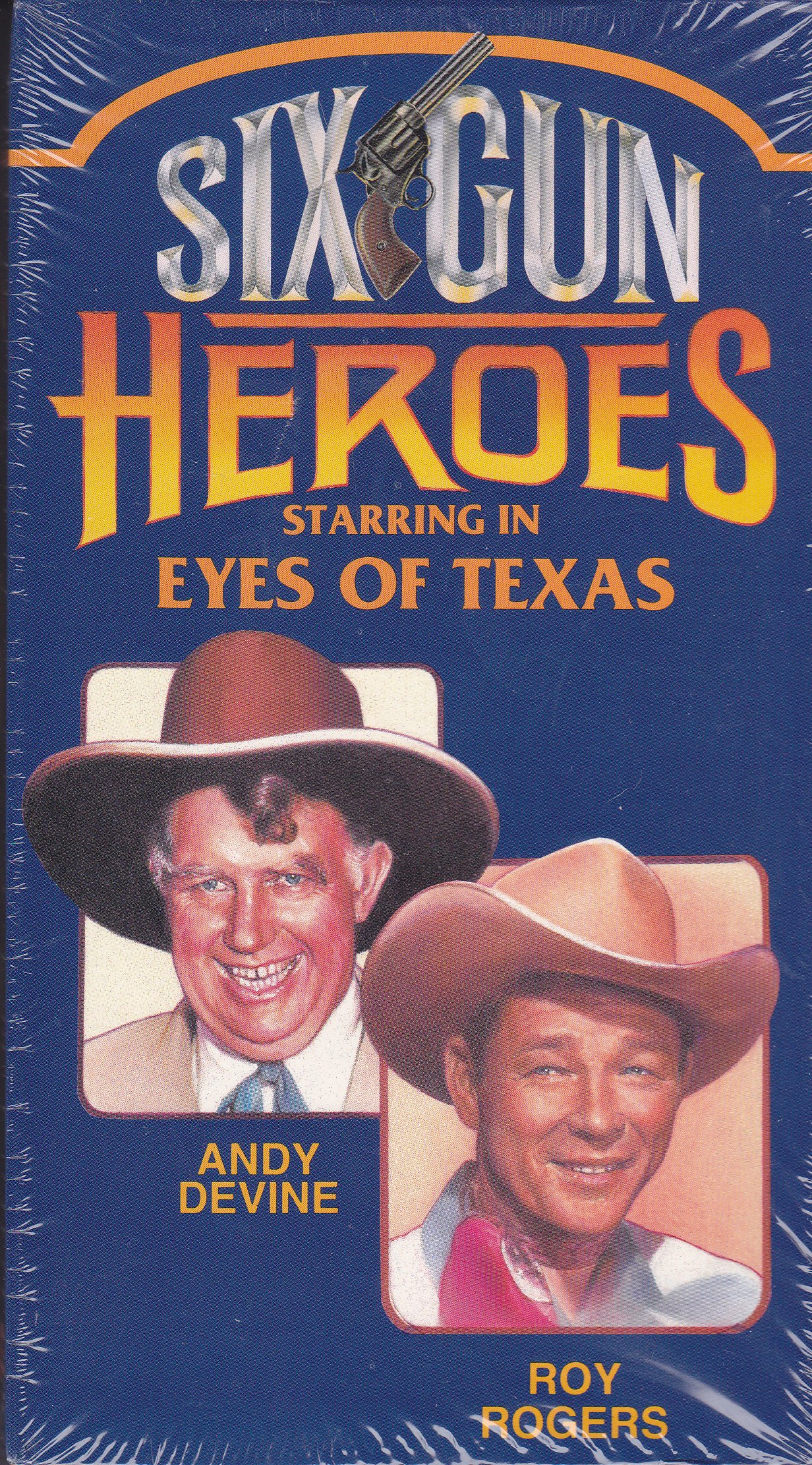 Película VHS Six Gun Heroes: Eyes of Texas cinta original del oeste
