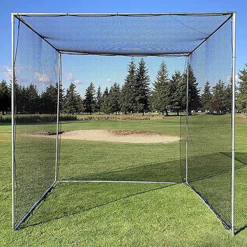 Miniatura 2 de LFS Red de jaula de golf, 10 x 10 x 10 pies (el marco se vende por separado)