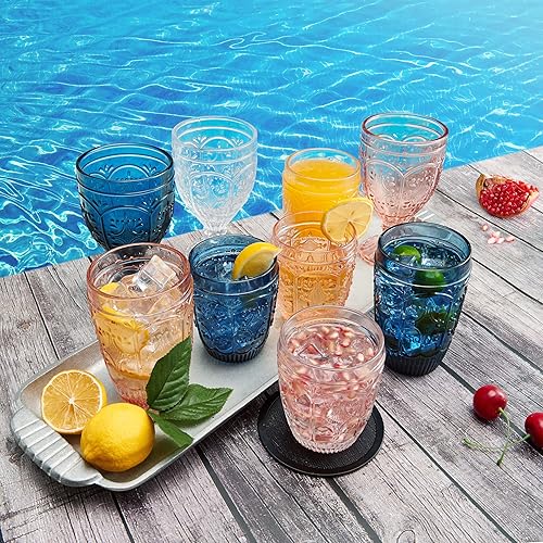 Miniatura 7 de Fitz & Floyd Fitz and Floyd Trestle Highball - Juego de 4 vasos, color azul