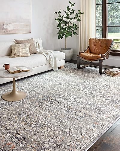 Miniatura 8 de Loloi II Lucia Collection LUC-04 - Alfombra de área grisniebla de 7 pies y 9 pulgadas x 10 pies 6 pulgadas