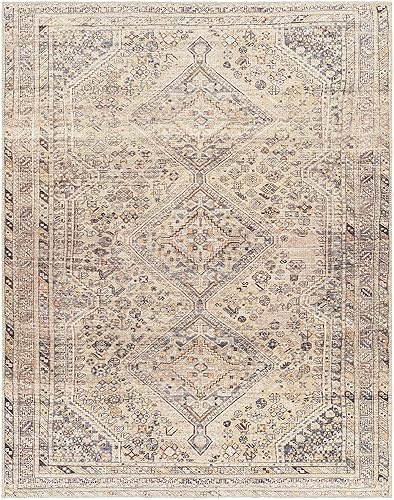 Miniatura 2 de Mark&Day Tonganoxie - Alfombra lavable tradicional de 9 x 12 pies, color beige y gris, para sala de estar, dormitorio o cocina (8 pies 10 pulgadas x