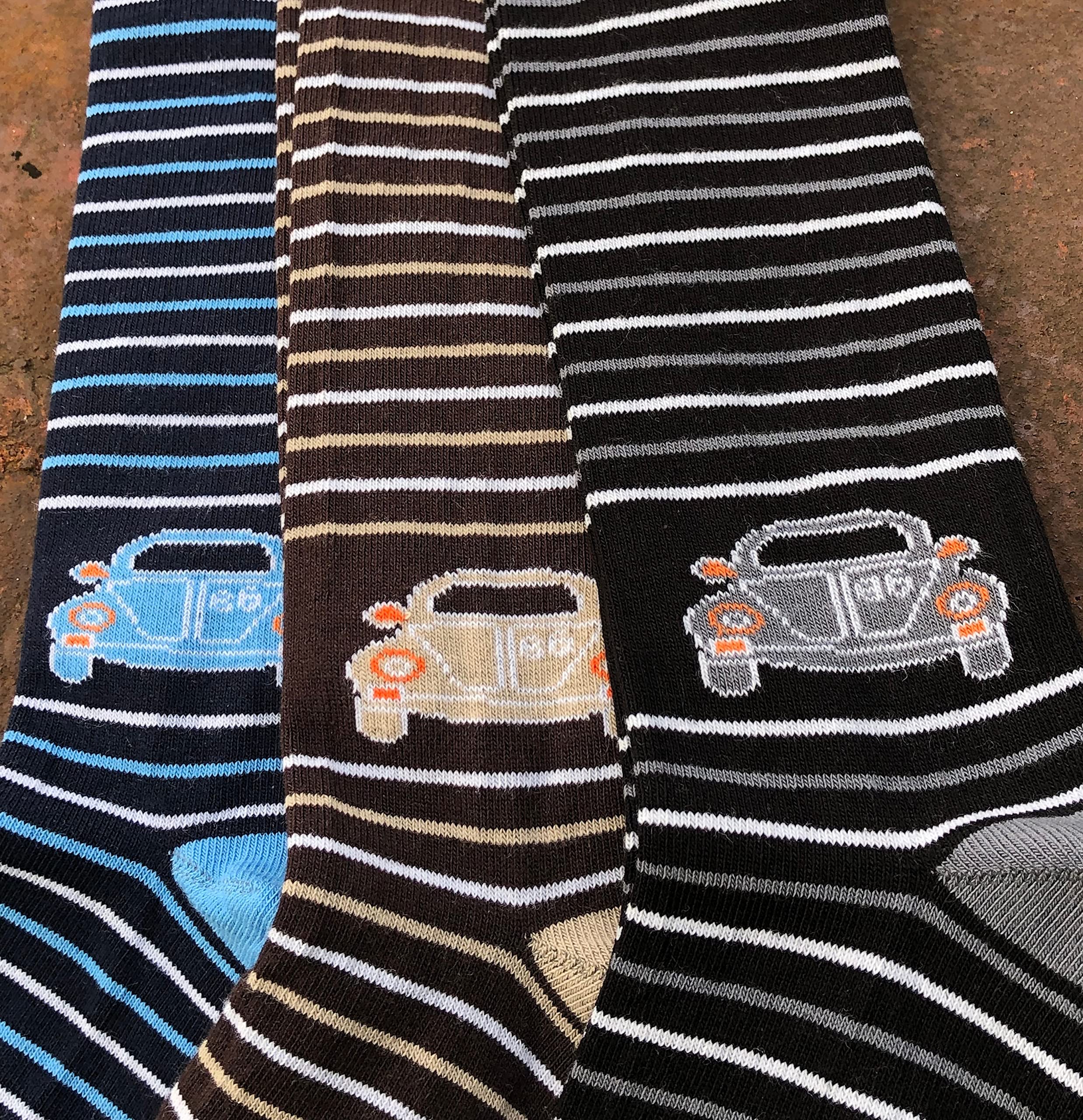 Weri Spezials Kinderstrumpfhosen 3-er Pack aus ökologische Baumwolle für Jungen mit Autos un Einfarbig Uni Motiv Baby Kinder