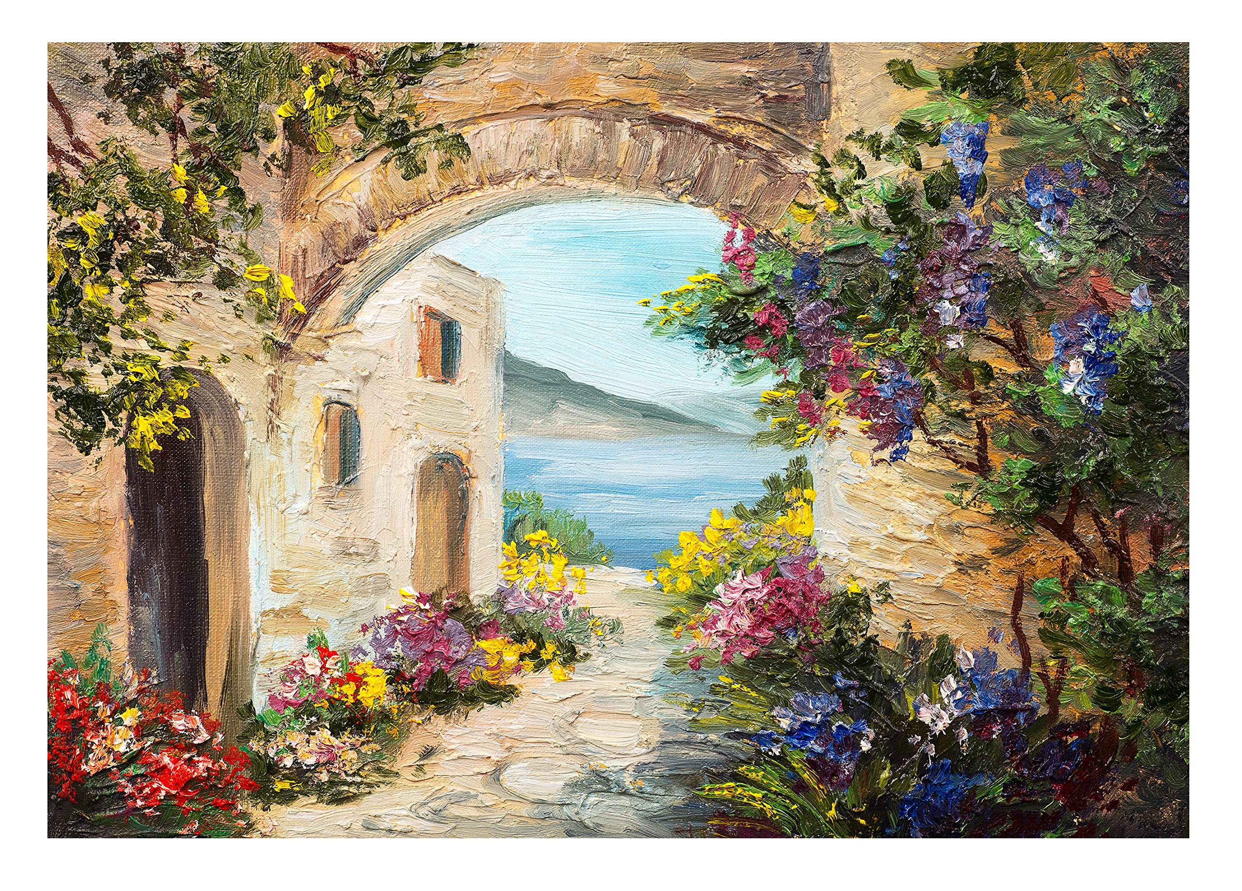 WallArena - Tapeta winylowa Street – 208 x 146 cm – 2 sztuki tapety do salonu i sypialni – tapety – pokrycie ścian – ściana z funkcjami i fototapeta – malowana ulica