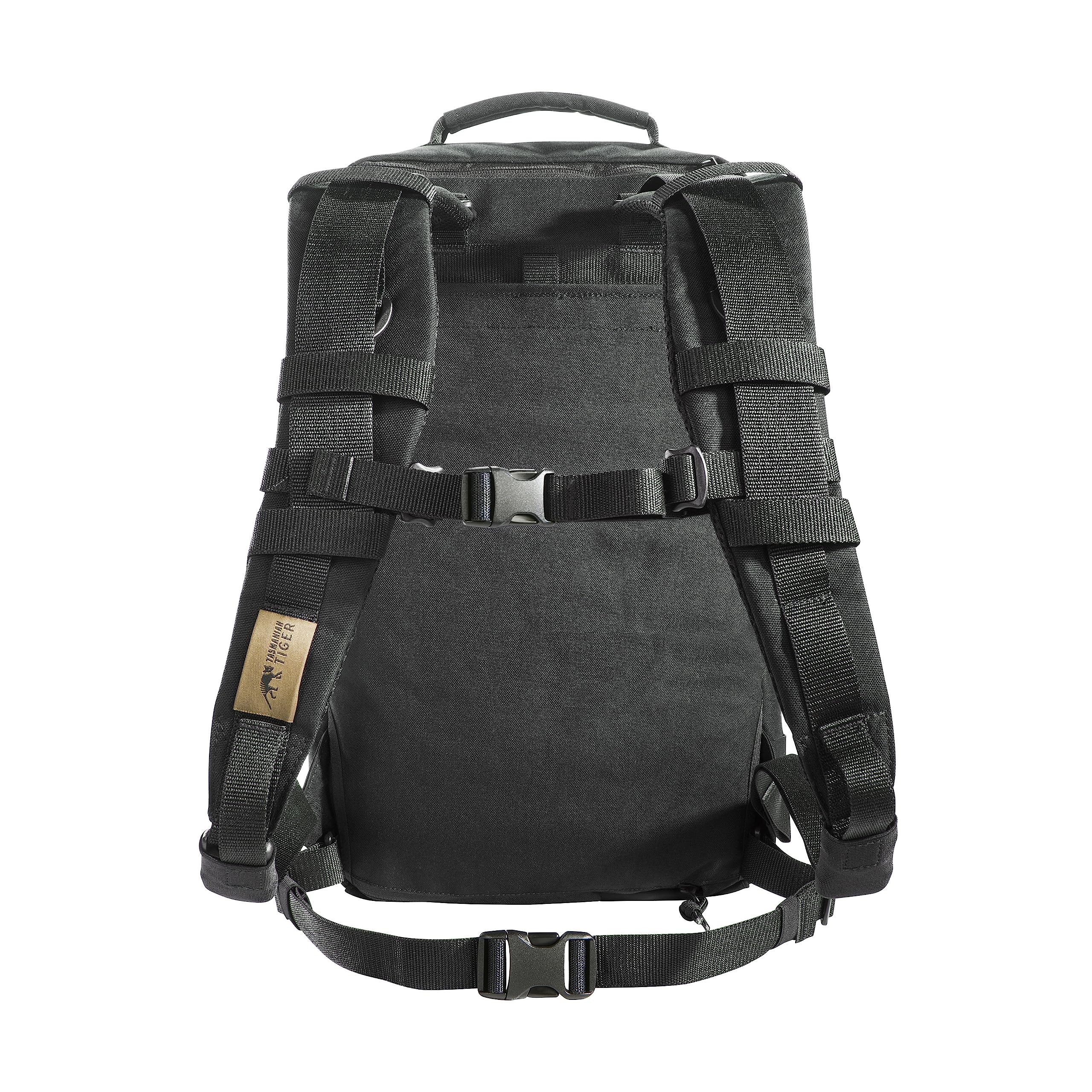 Tasmanian Tiger TT Medic Assault Pack MKII L Taktischer Erste Hilfe Einsatz Rucksack Leer für Notfall Reisen Camping Wandern Radfahren Outdoor (Schwarz)