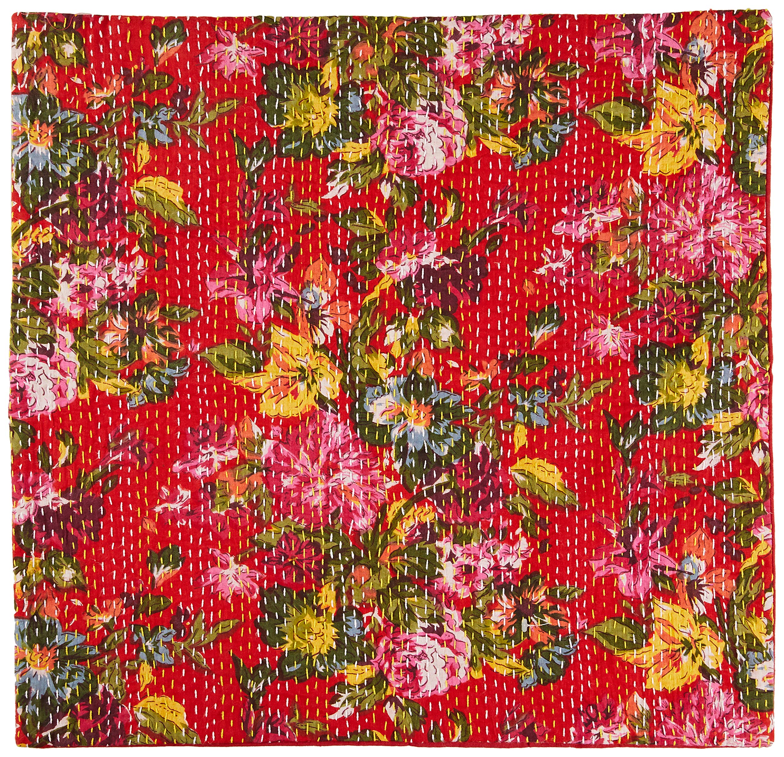 La FinesseDecorative Square Cushion cover 50 x 50 cm for Home made from Cotton for Living Room Sofa Bedroom cc87