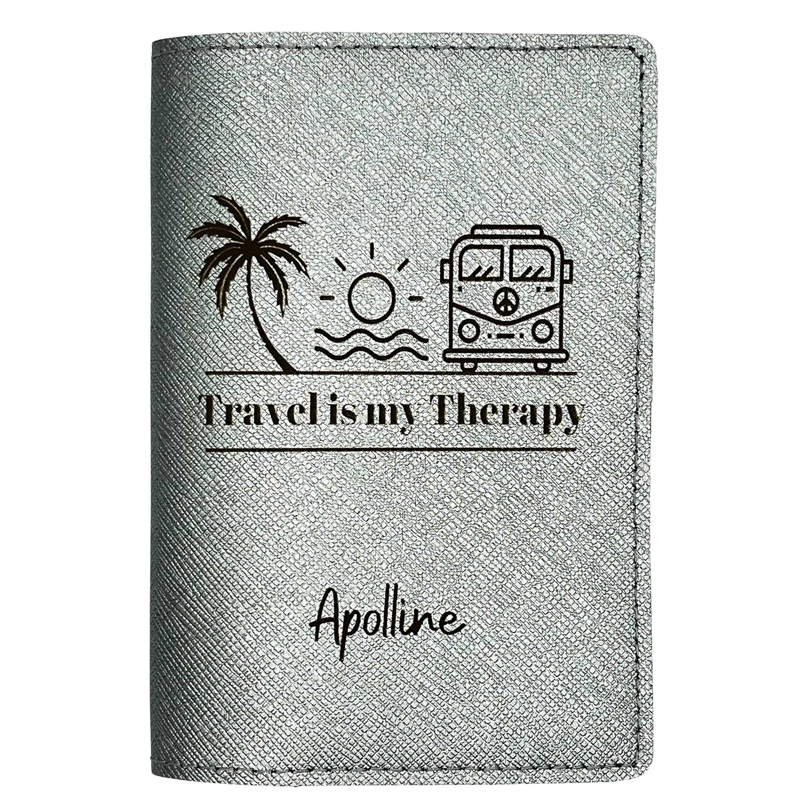 Protège Passeport Personnalisé, Porte Passeport Made in France, Pochette Passeport 100% Personnalisable, Étui Passeport Voopies, Protection Passeport Cuir, Housse Documents Voyage. (Métal)