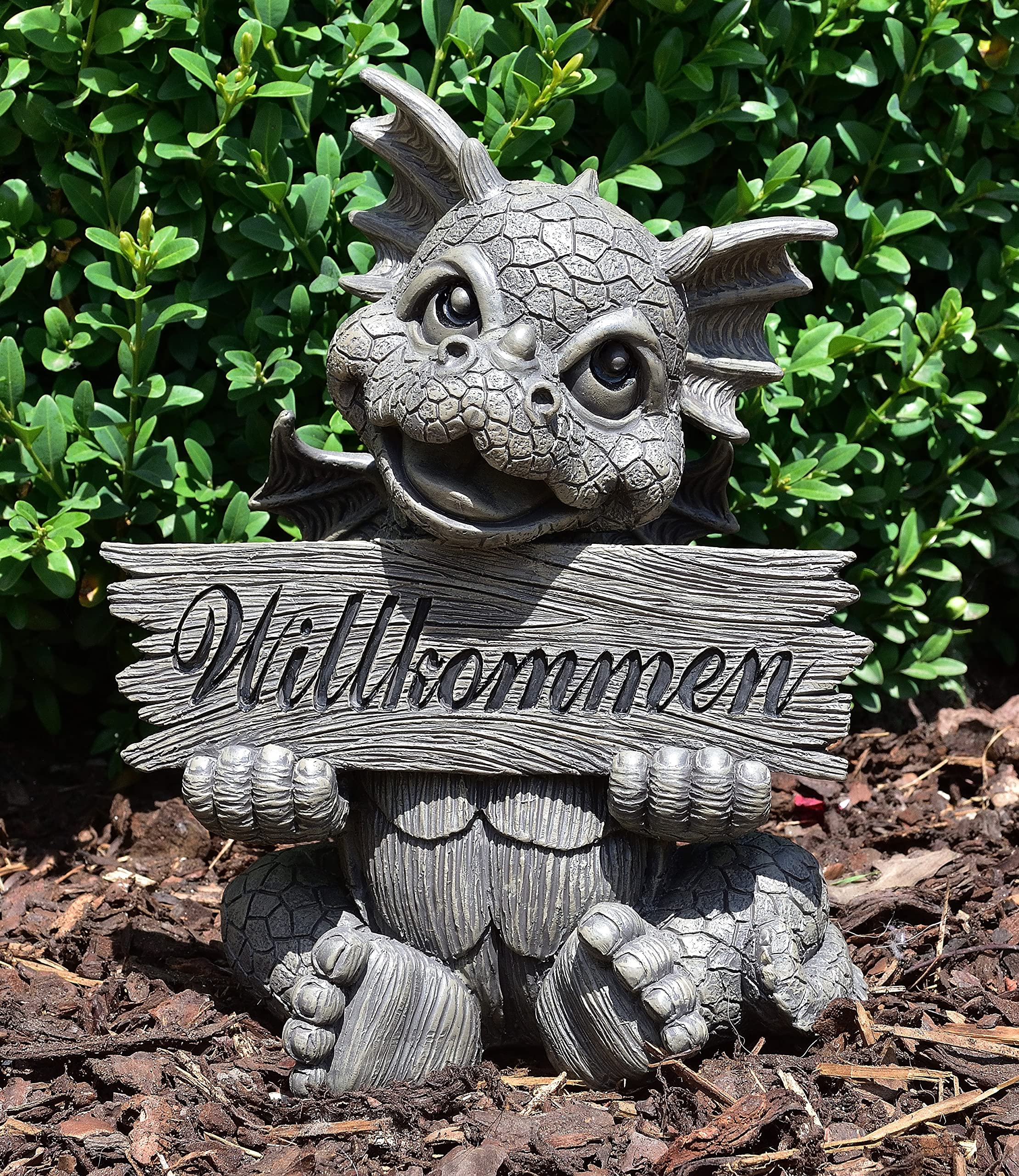 Gartendrache Welcome - Garten, Figur, Willkommen