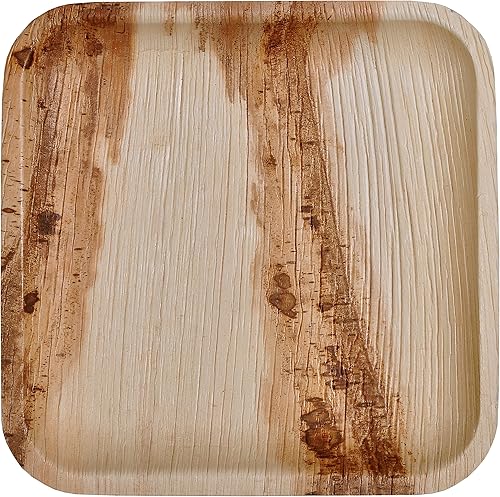 Miniatura 7 de Atmos Green Paquete de 100 cuencos cuadrados de hoja de palma de 4 pulgadas, compostables, desechables, de alta calidad, resistentes, ecológicos,