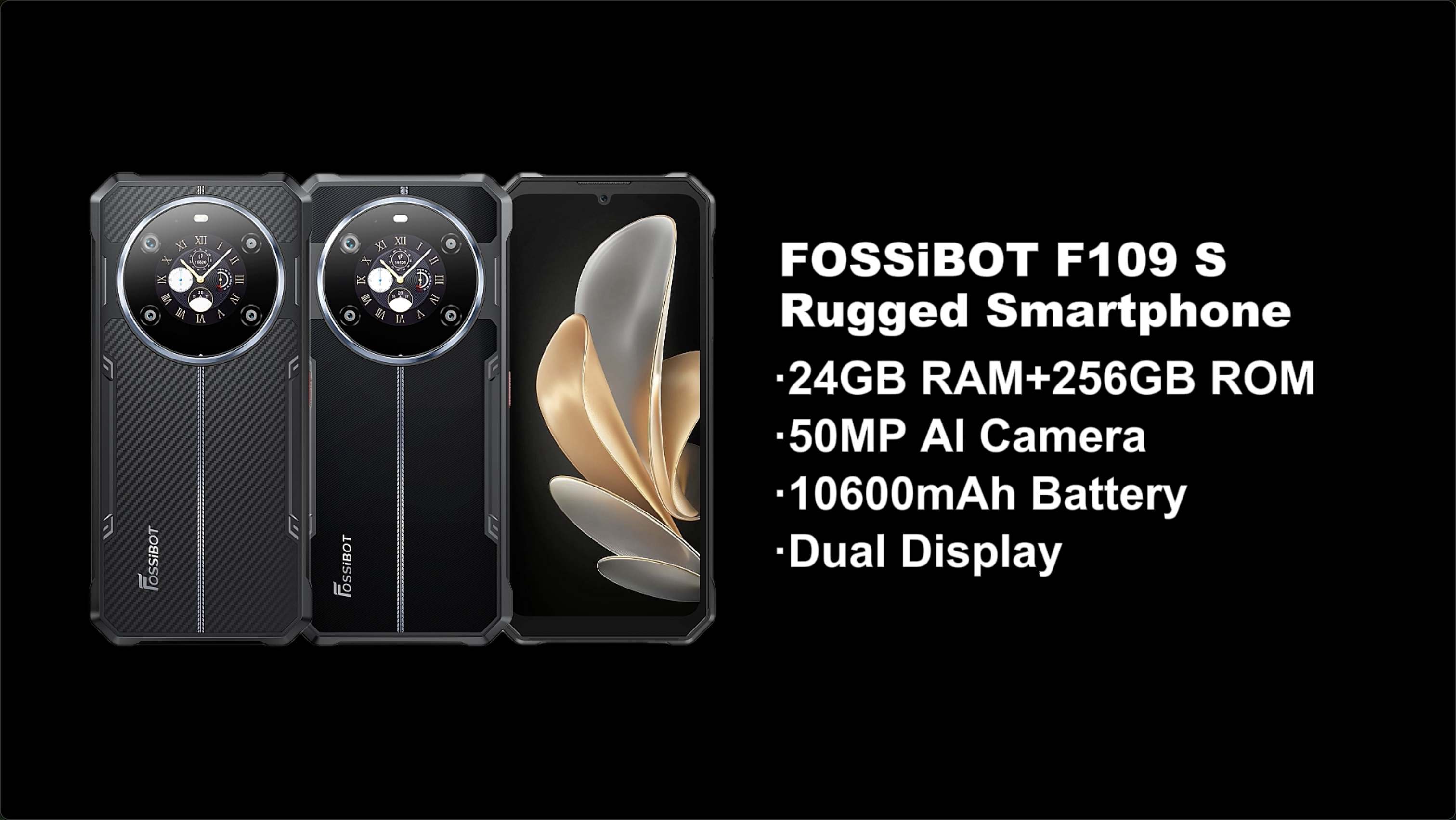 Amazon.com: FOSSIBOT F109S Rugged Phone Unlocked, 24GB+256GB/2TB