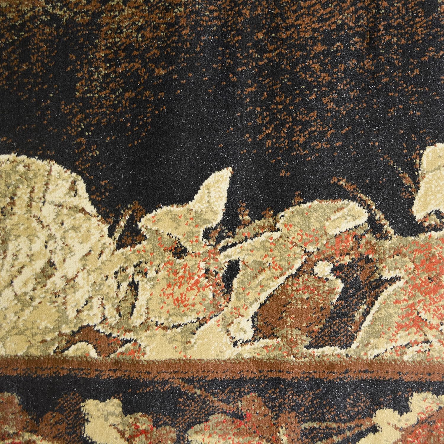 Mabyberry Rug AD6908 8X10 Smokey Mountain Black Area Rug