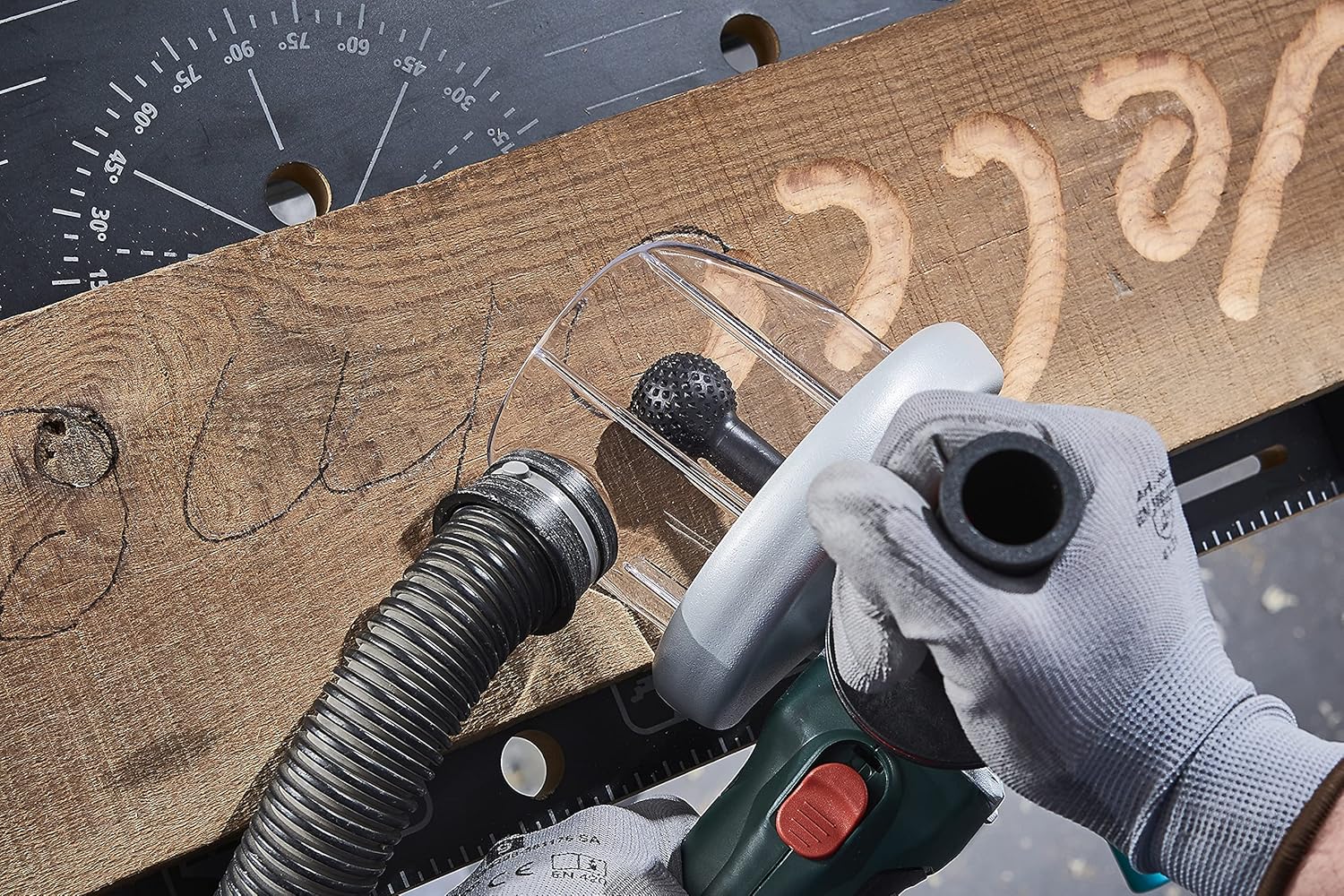 wolfcraft Ball Rasp for Angle Grinder, Ø 31.5 mm I 4386000 I for Making Hollows and Contours in Wood