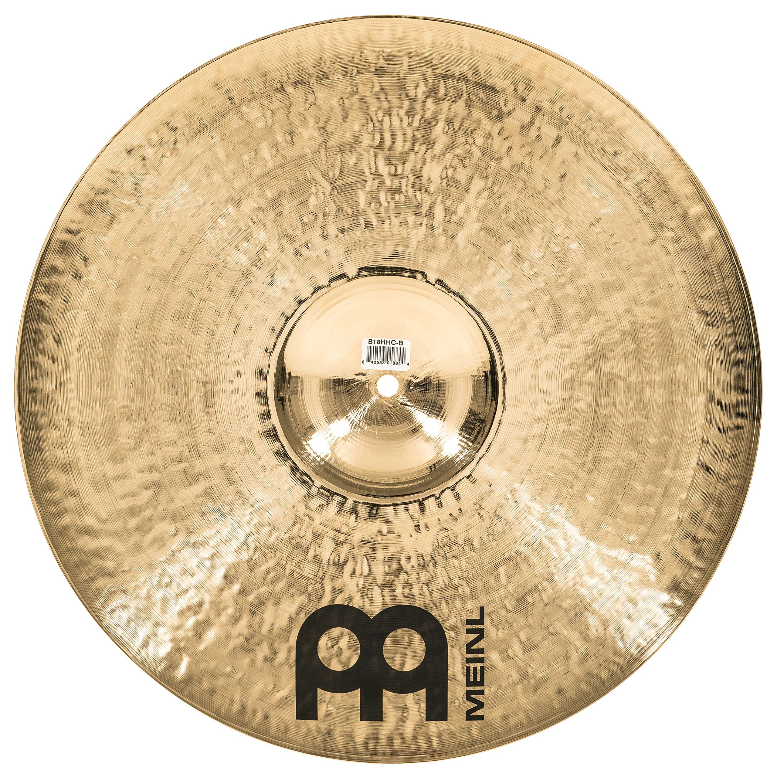 Meinl Byzance Brillant 18 Zoll Heavy Hammered Crash (Video) Schlagzeug Becken (45,72cm) B20 Bronze, brilliantes Finish (B18HHC-B)