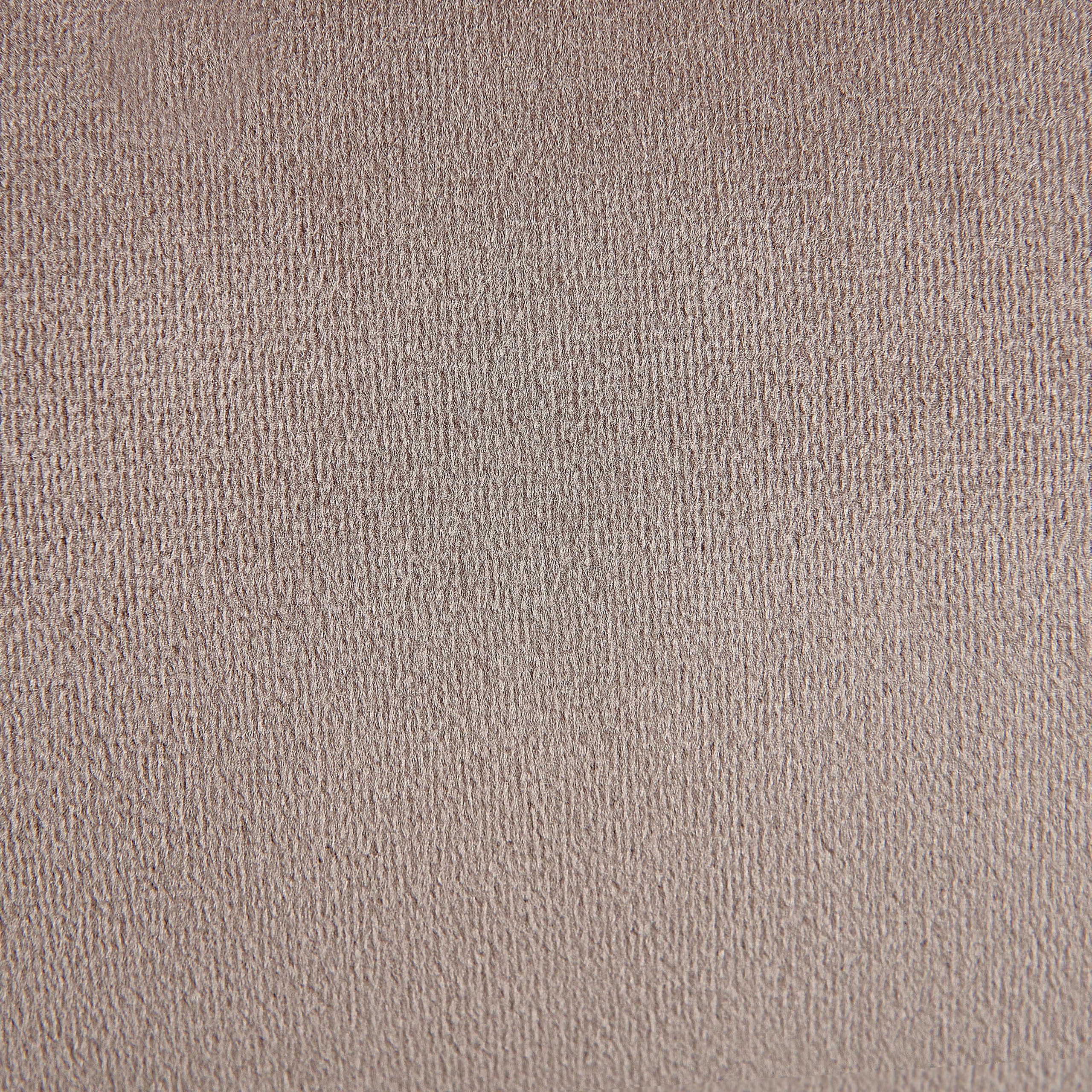 Banquette Moderne Pouf d'Appoint Rembourré en Velours Taupe Ellendale