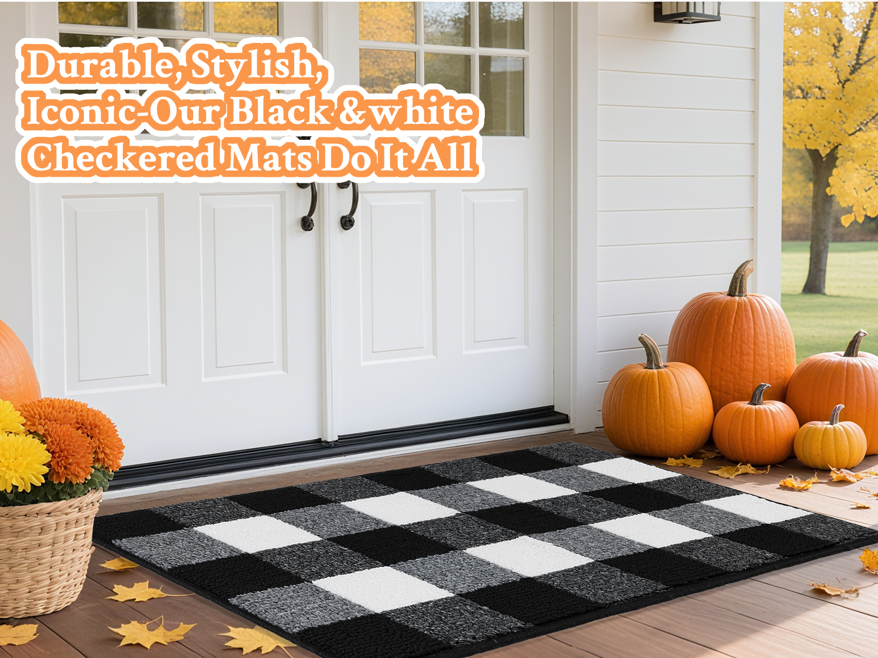 Amazon.com: REFETONE Buffalo Plaid Rug 32