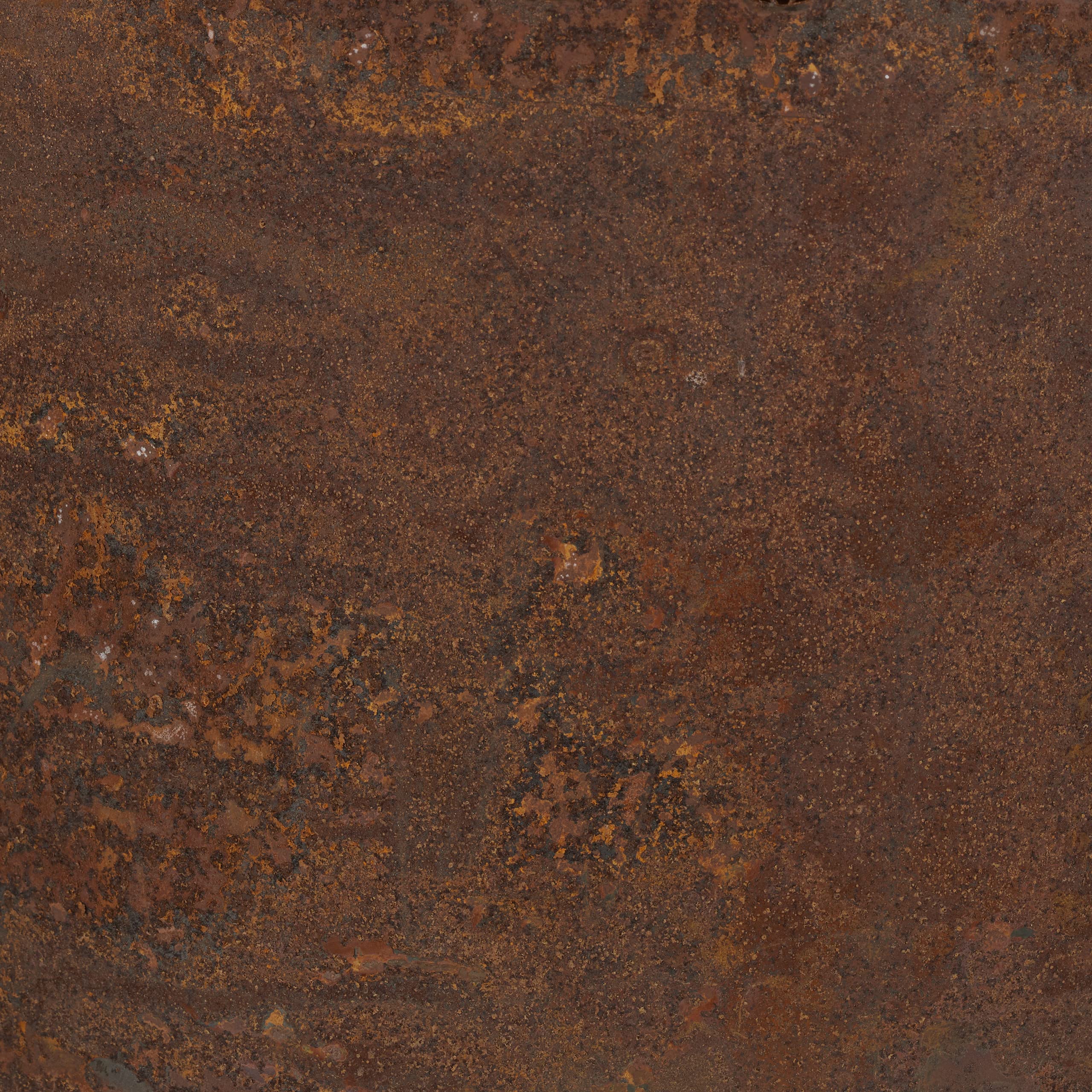 Relaxdays Braciere da Esterno, Parascintille, Attizzatoio e Griglia, da Giardino, HxD: 60x37 cm, Acciaio Corten, Marrone