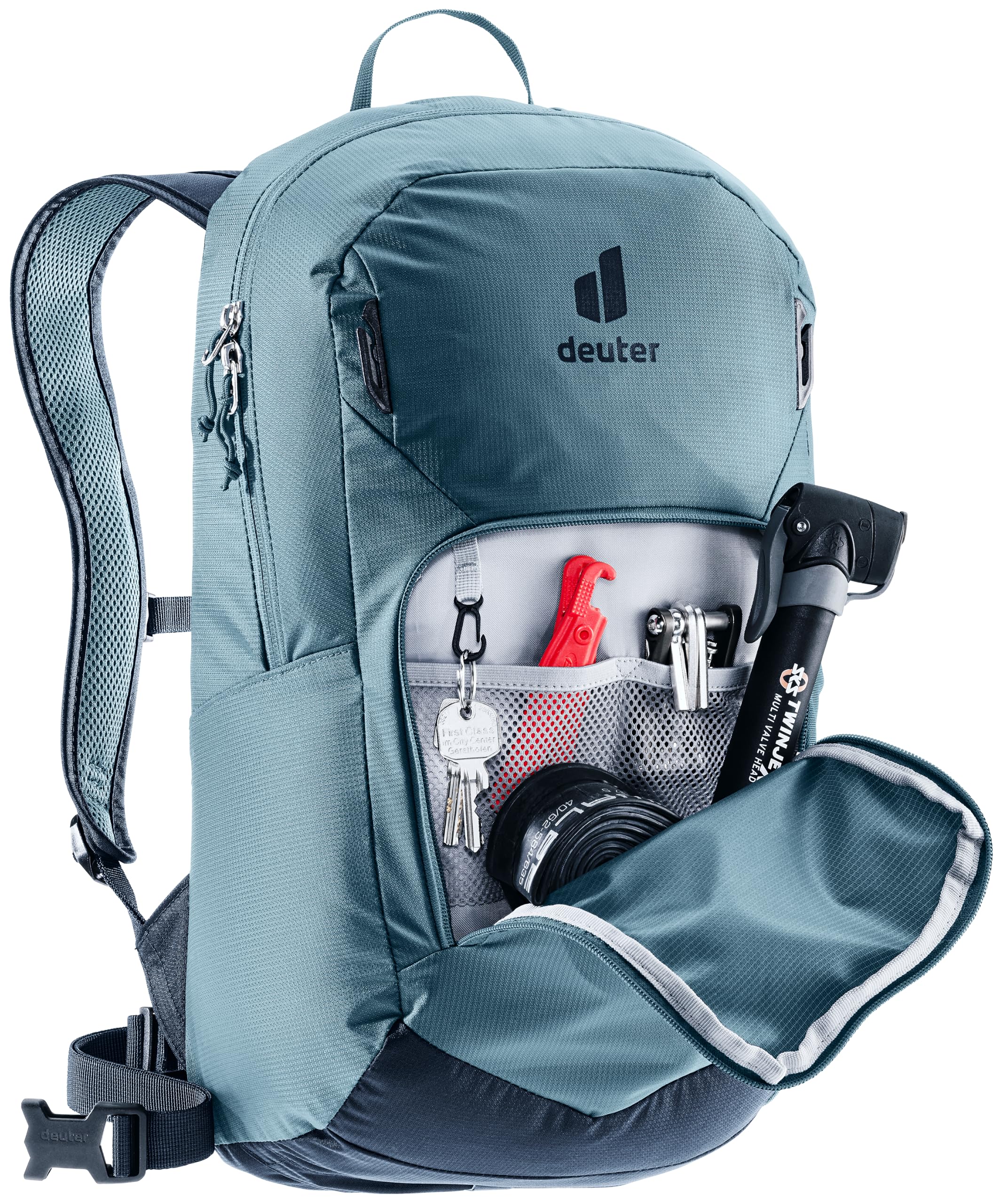 deuter Bike I Lite 16 leichter Fahrradrucksack mit Regenhülle & Helmhalterung