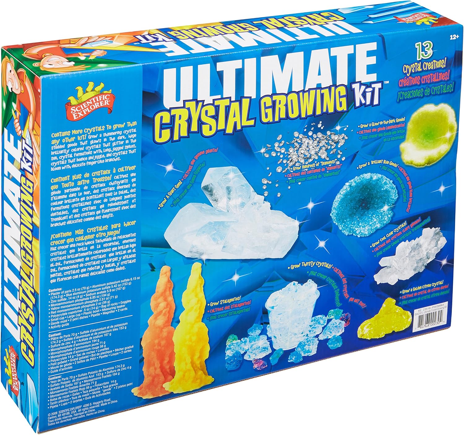 Scientific Explorer's Ultimate Crystal Growing Science Kit