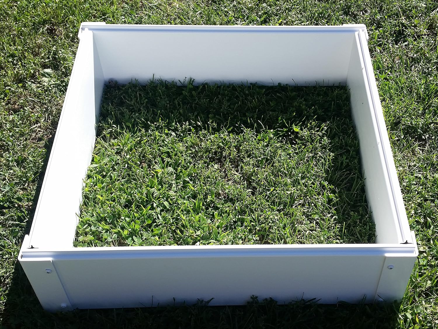 2 x 2 Stack-able, White, Vinyl, Raised Garden Bed