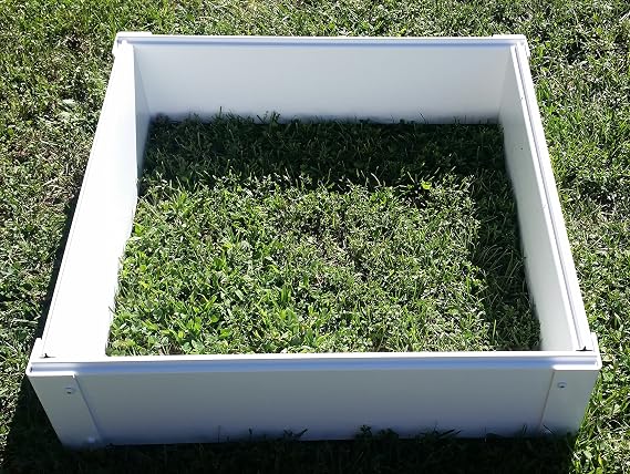 2 x 2 Stack-able, White, Vinyl, Raised Garden Bed