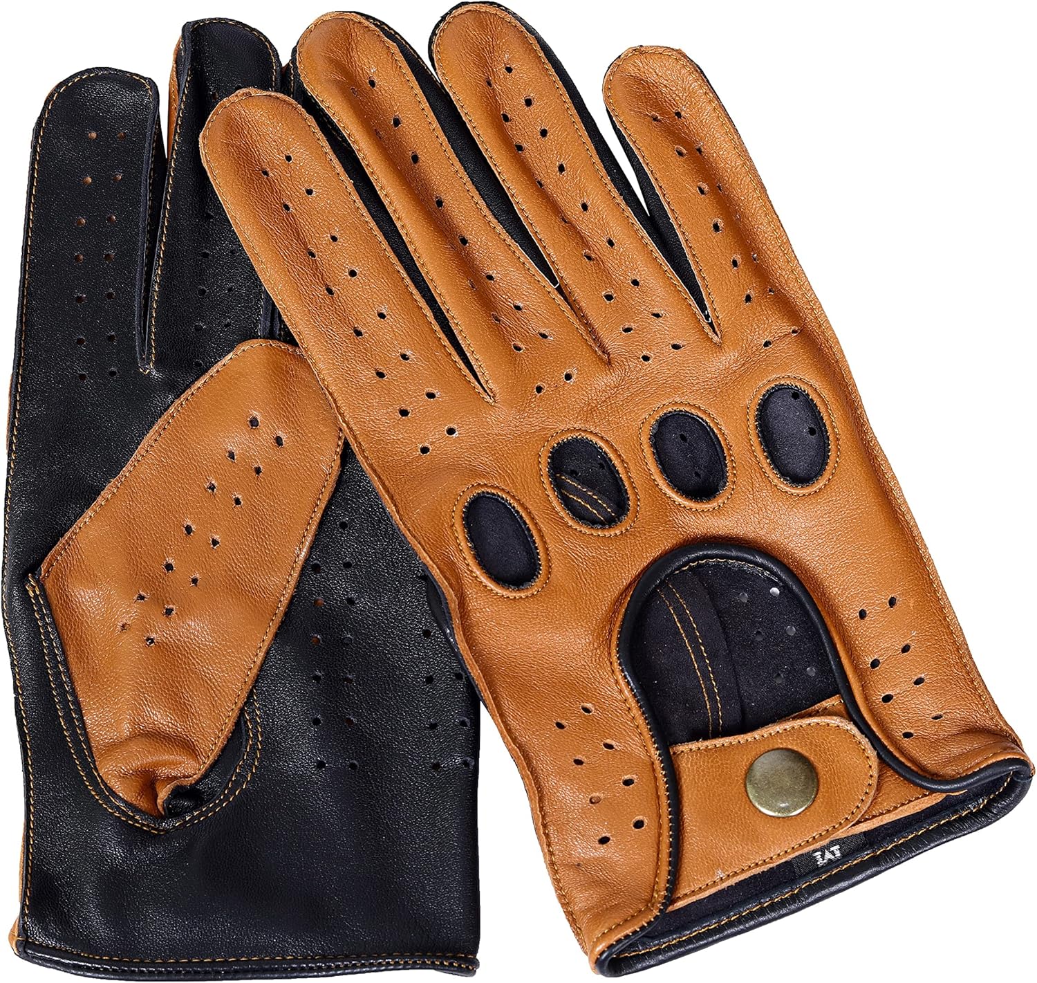 Genuine Leather Fashion Gloves, Motorcycle Knuckle Fit Gloves