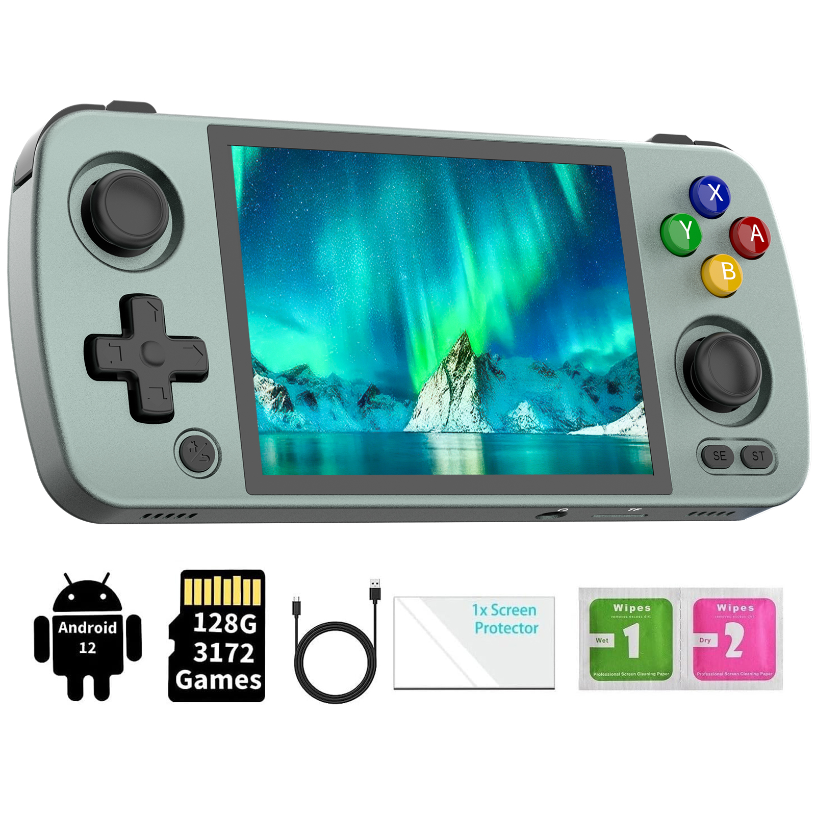 anbernic RG405M　android GAME Amazon.com: Retro Handheld Game Aluminum Alloy, Android 12