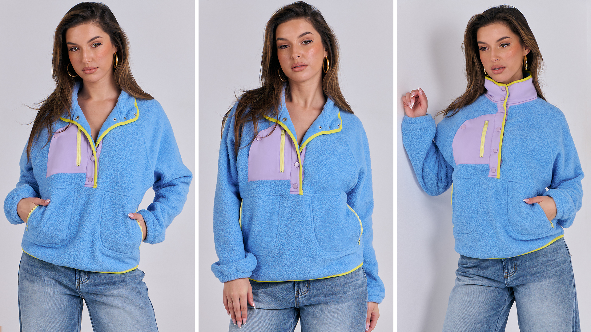 Amazon.com: ANRABESS Women Fuzzy Fleece Pullover Sherpa Sweatshirt