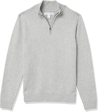 Amazon Essentials Men's Long-Sleeve Soft Touch Quarter-Zip Jumper