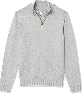 Amazon Essentials Hombre Jersey de Manga Larga con Cremallera de un Cuarto y Tacto Suave XXL