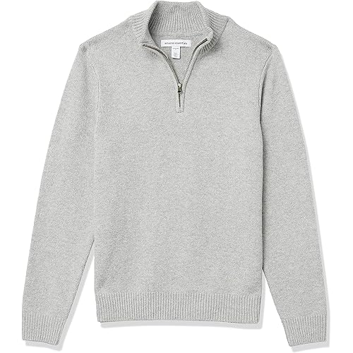 Amazon Essentials Men's Long-Sleeve Soft Touch Quarter-Zip Sweater