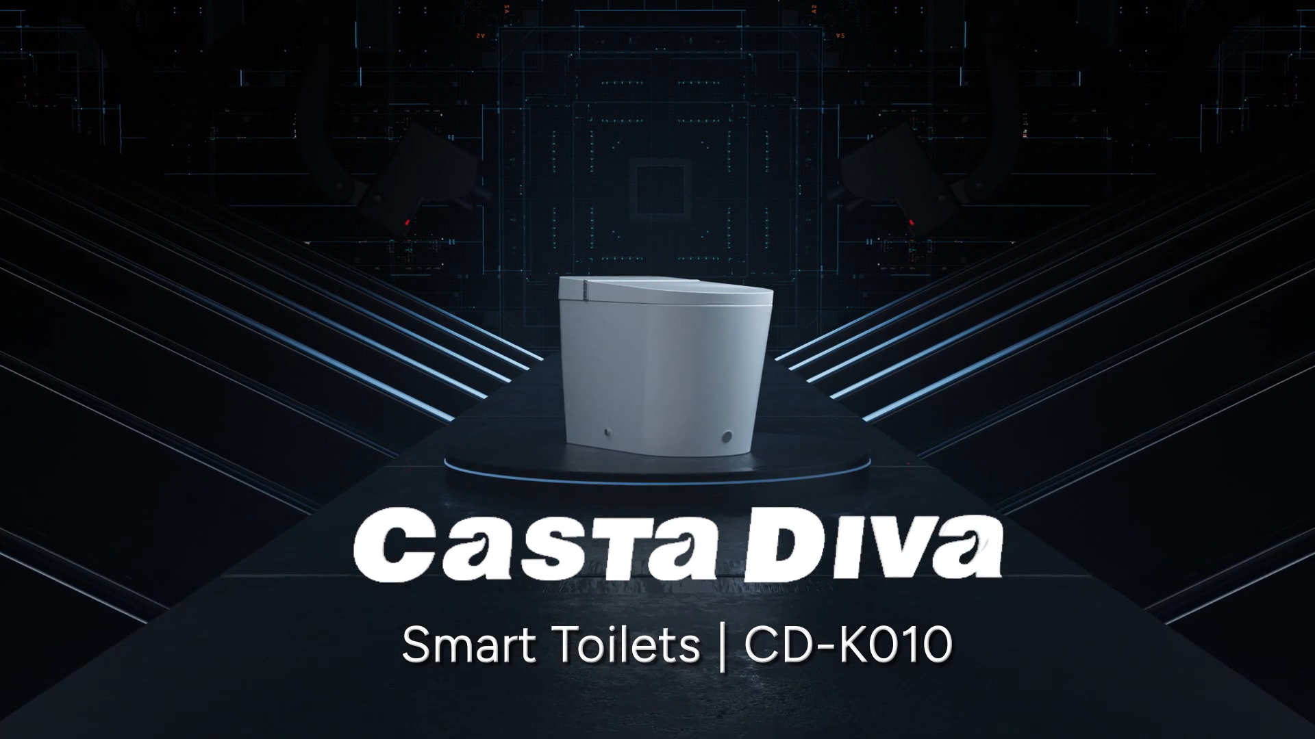 Casta Diva Smart Toilet, Wider Bidet with Heated Seat, Auto Open