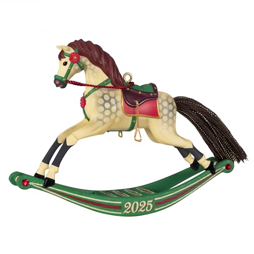 Hallmark Keepsake Christmas Ornament, Rocking Horse Memories 2025, Gifts for Christmas Lovers
