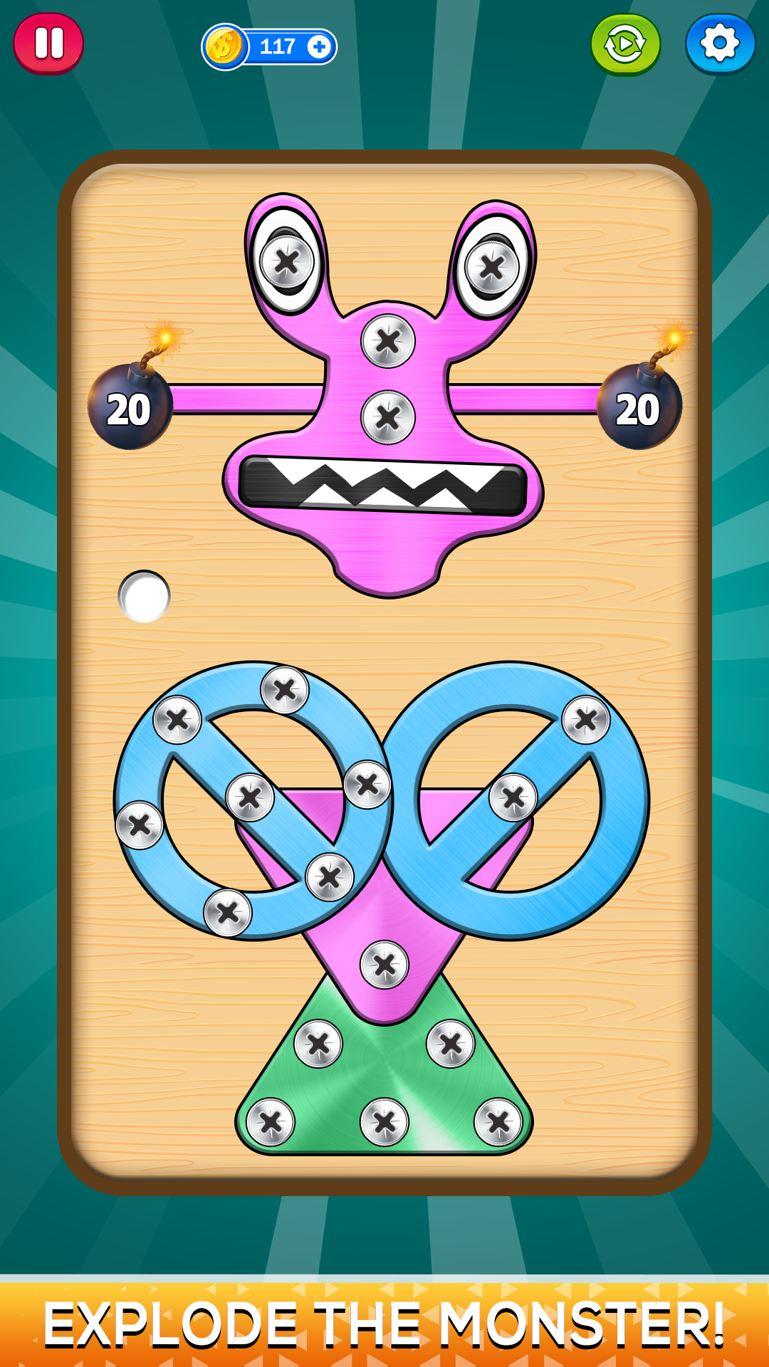 Nuts and Bolts Screw Pin Puzzle Games Master to take off nut bolt sort