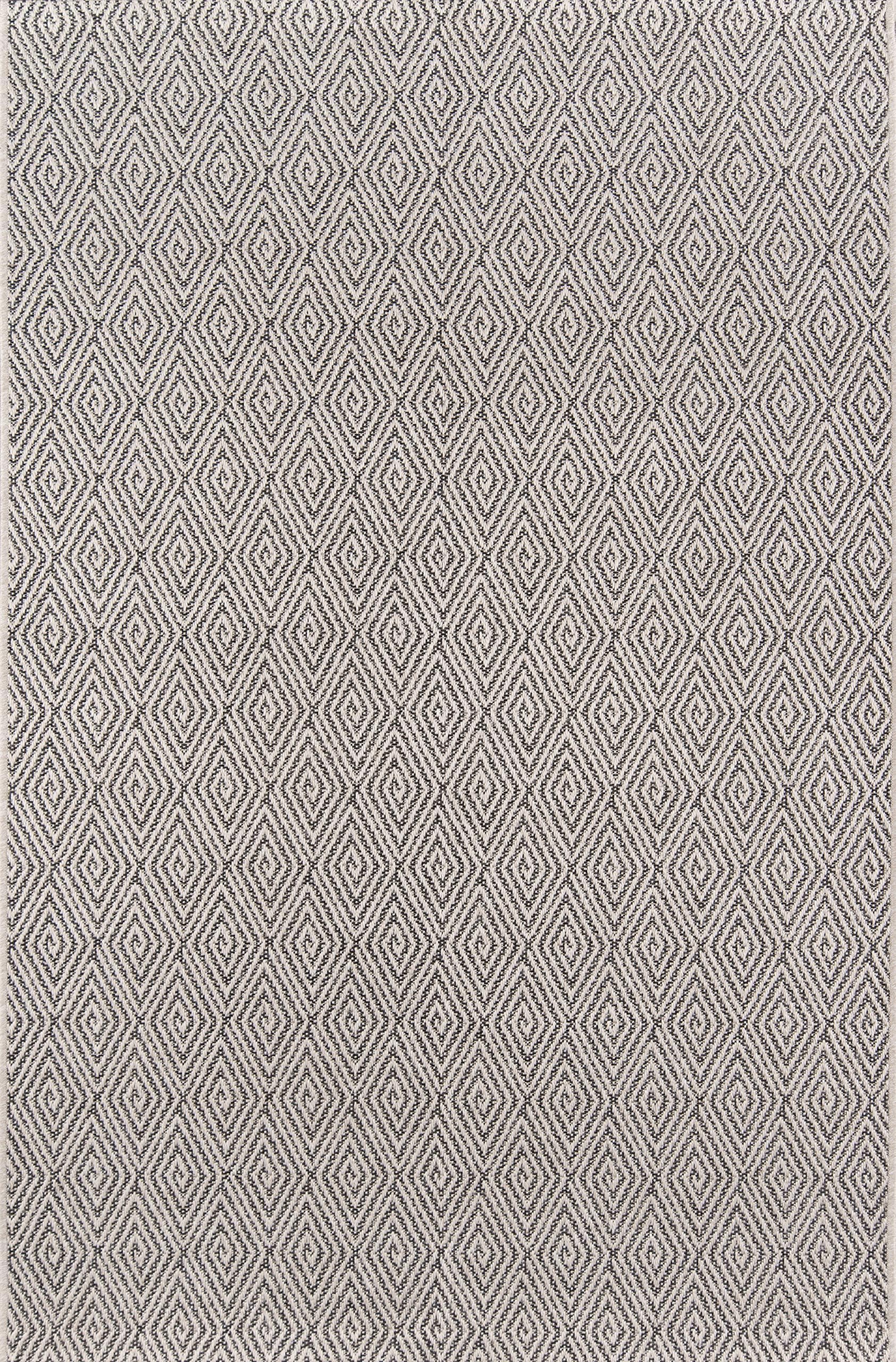 Erin Gates by Momeni Downeast Wells Area, Indoor/Outdoot, Outdoor Rug, 2' X 3', Charcoal
